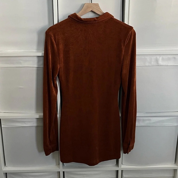 With Jean Andy Mini Dress in Chocolate - Picture 9 of 9